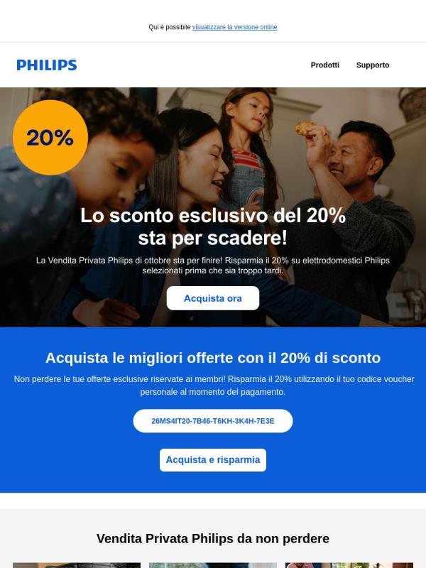 ⏳ ULTIMA OCCASIONE: 20% di sconto!