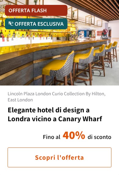 Elegante hotel di design a Londra vicino a Canary Wharf