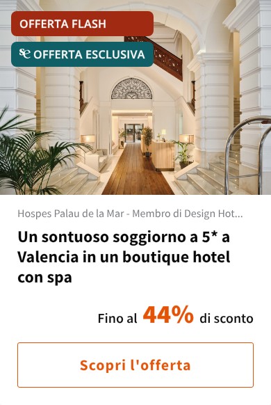 Un sontuoso soggiorno a 5* a Valencia in un boutique hotel con spa