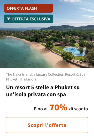 Un resort 5 stelle a Phuket su un'isola privata con spa