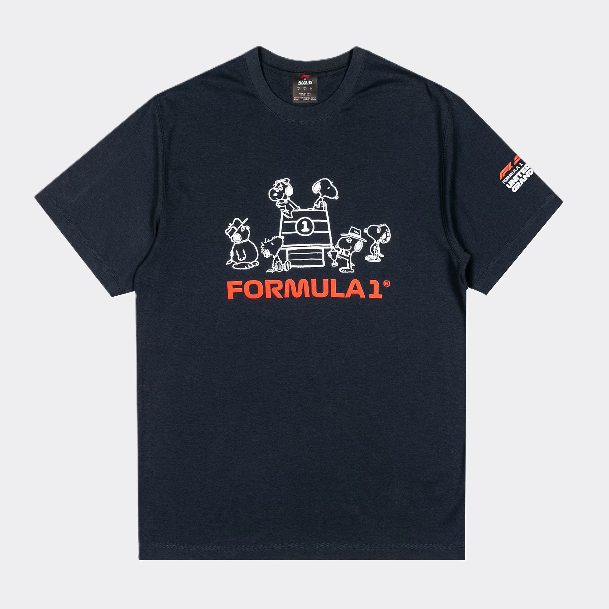 Formula 1 Merchandise F1 X Peanuts Trophy T-Shirt - Navy