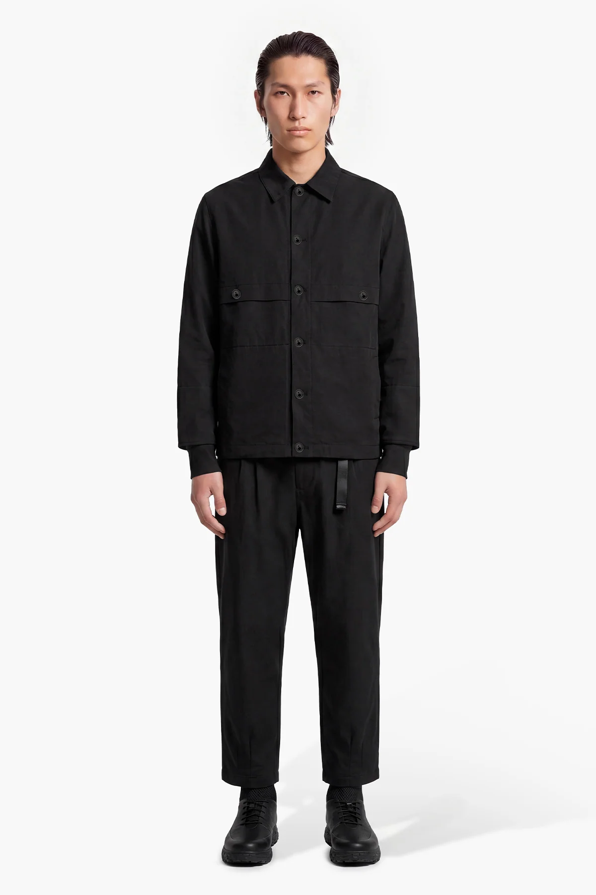 Image of ZYLEN OVERSHIRT - BLACK