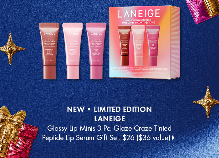 Laneige Glassy Lip Minis 