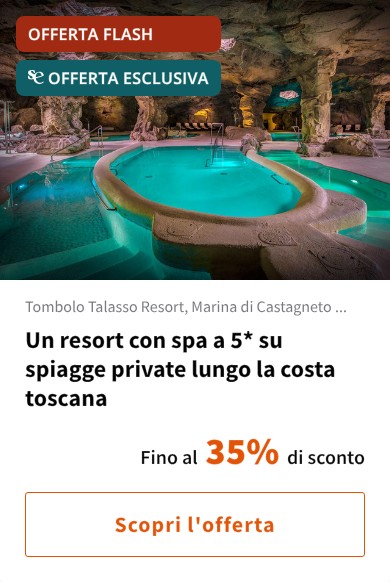 Un resort con spa a 5* su spiagge private lungo la costa toscana