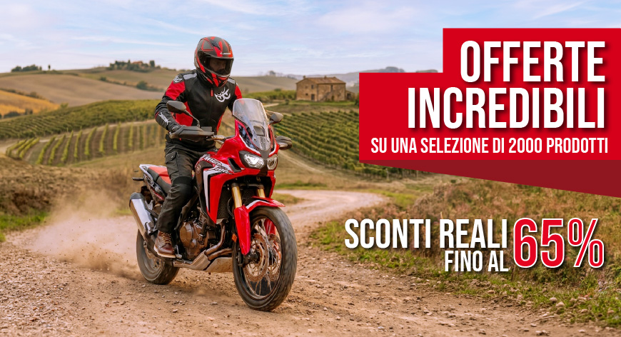 OutletMoto.eu: selezione di 2.000 prodotti con sconti fino al -69%