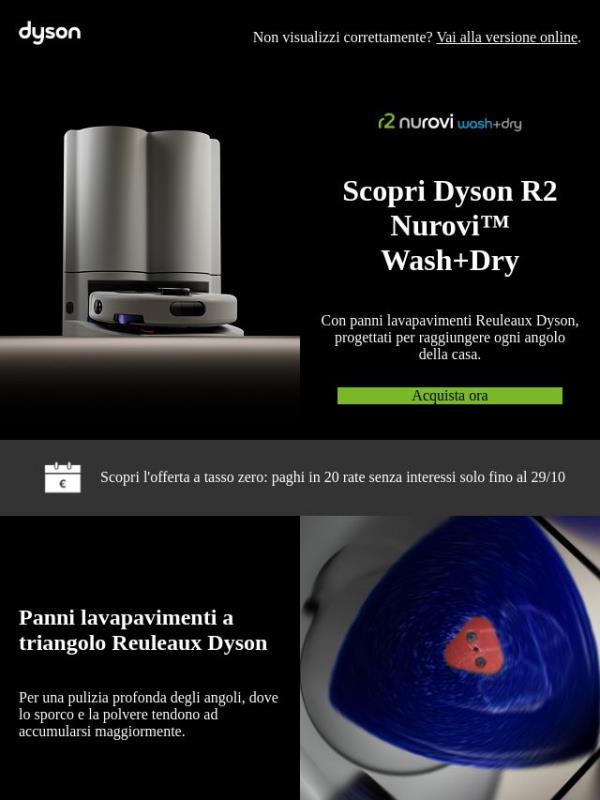 Scopri il robot lavapavimenti Dyson R2 Nurovi™ Wash+Dry