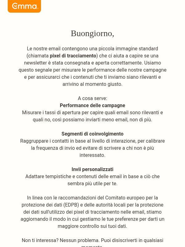 Aggiornamento della nostra Informativa sulla privacy