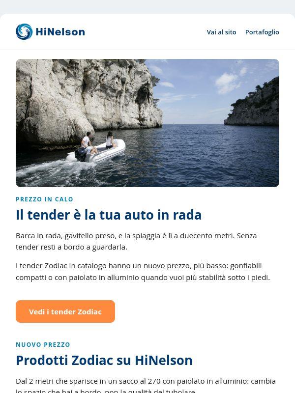 Tender Zodiac: prezzi in calo