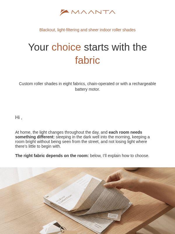 Indoor roller shades