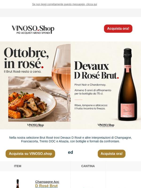 🩷 VINOSO | Il rosé ora trova la sua centralità a tavola.