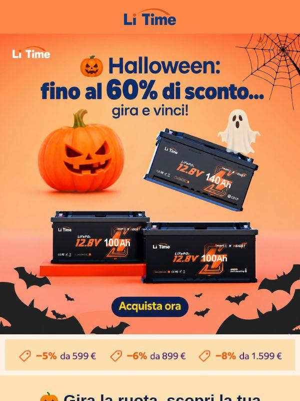 🎃 Halloween: fino al 60% di sconto… gira e vinci!