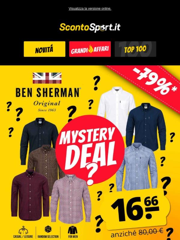 Offerta speciale Ben Sherman MYSTERY ❓ Approfitta subito della camicia a maniche lunghe a 16,66 € 🤫