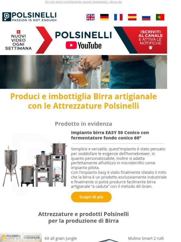 La tua Birra artigianale con Polsinelli 🍺