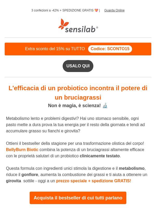 Efficace probiotico bruciagrassi in offerta speciale✨