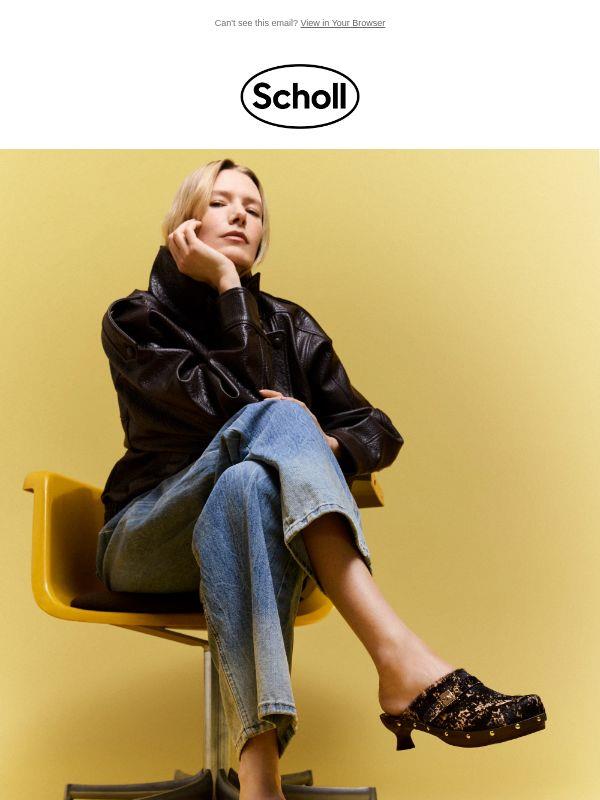 Wooden clogs, elevated