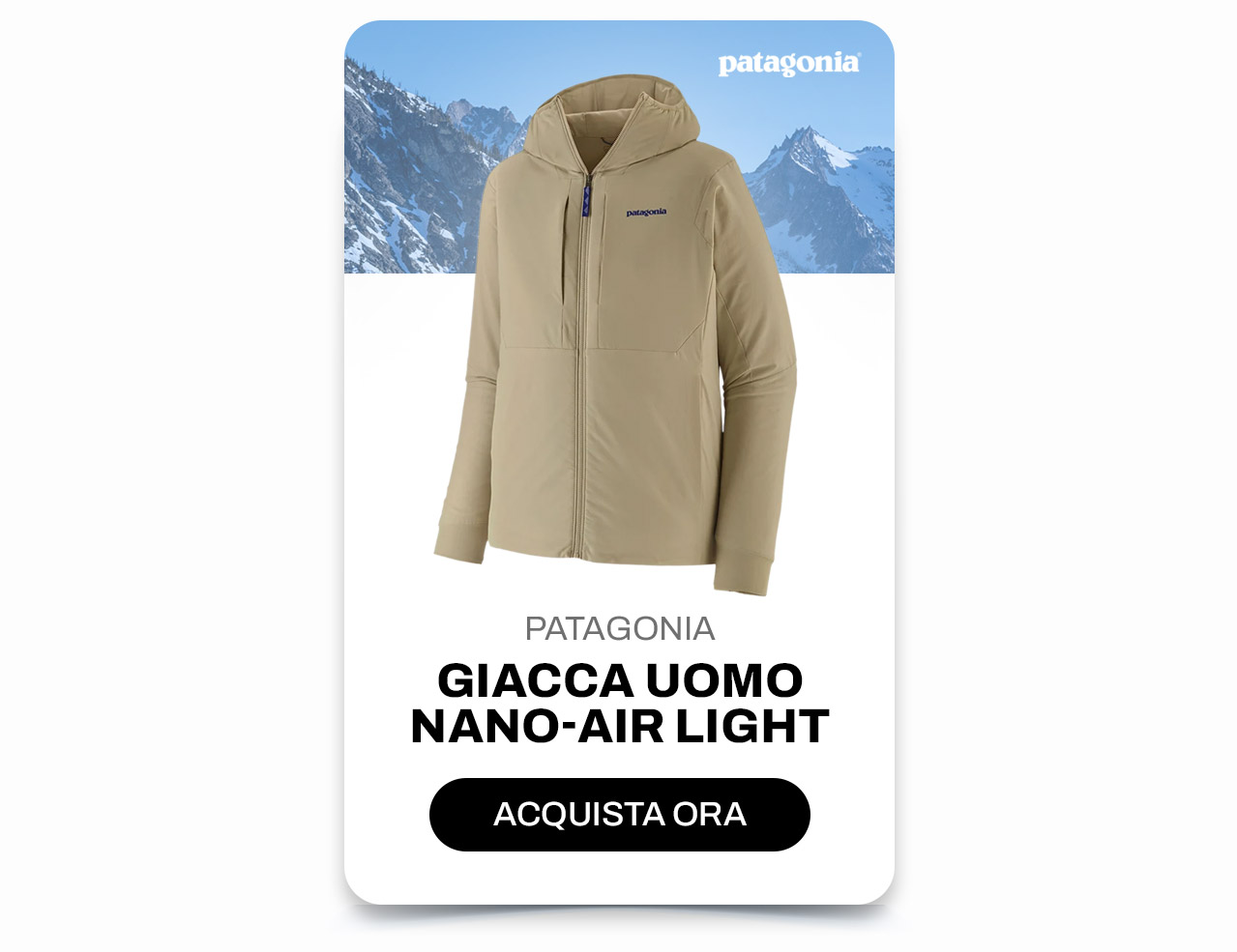 Giacca uomo Nano-Air Light