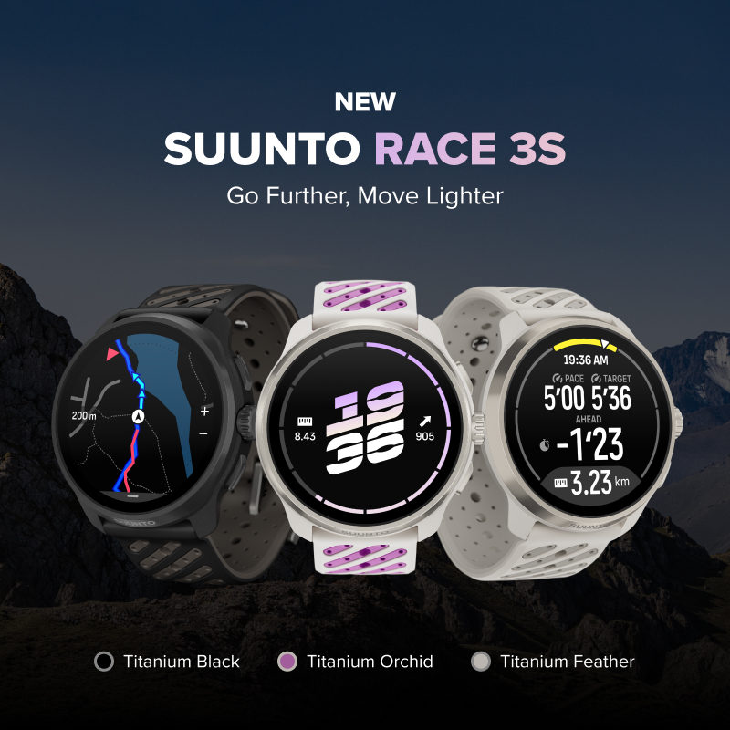 Suunto Race 3S - Go Further. Move Lighter.