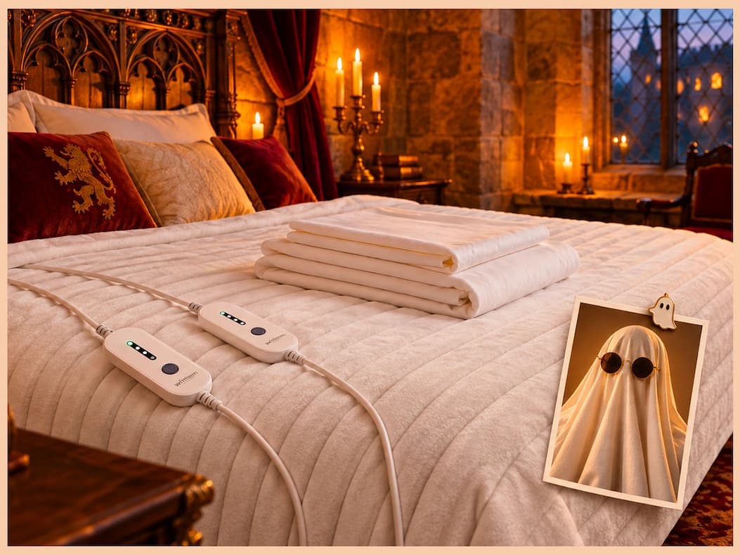 Stanza del Fantasma: camera da letto ordinata con prodotti Avilia