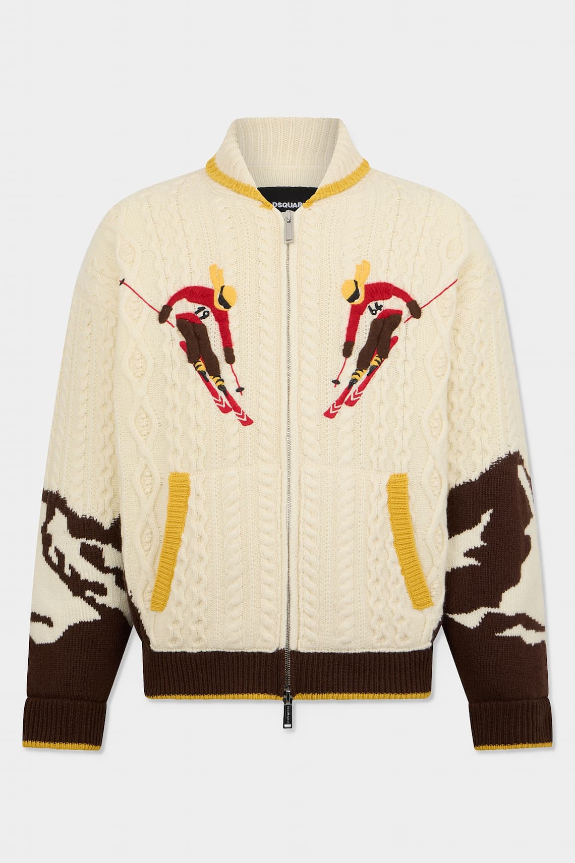Snowy Dream Zipped Knit Kaban
