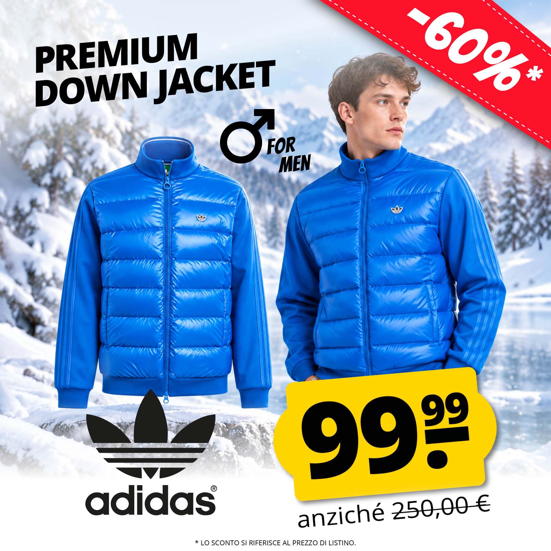 adidas originals down uomo premium giacca di piumino