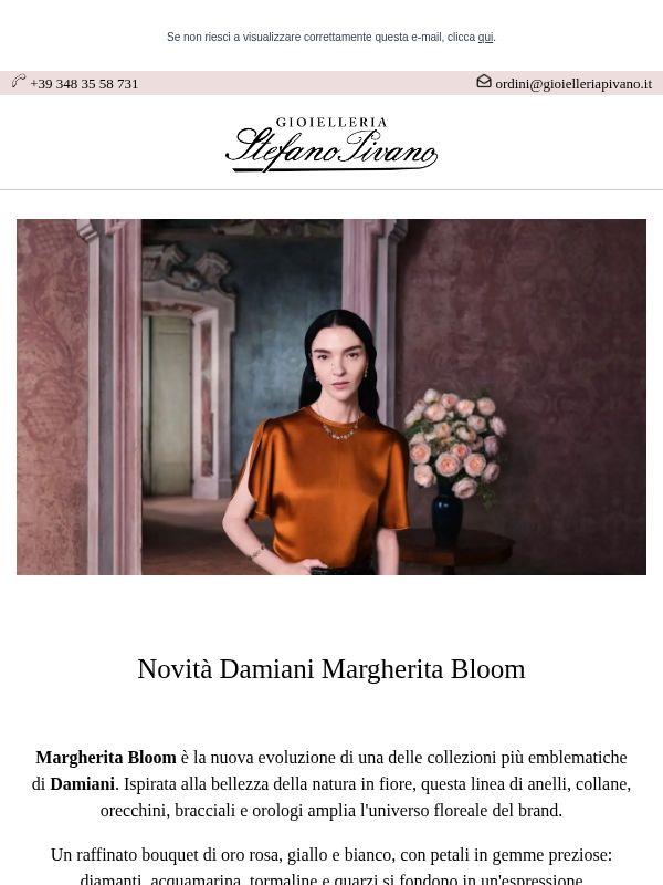 🌼 Novità Damiani Margherita Bloom: bellezza floreale  🌼