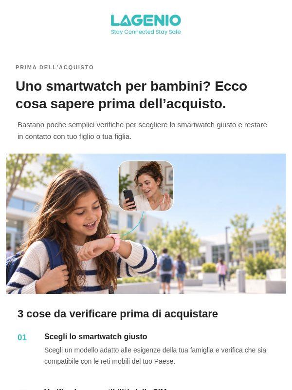 Smartwatch per bambini: 3 cose da sapere prima dell’acquisto