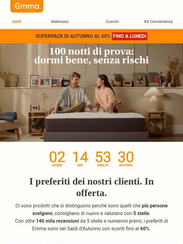 I bestseller di Emma con sconti fino al 60%