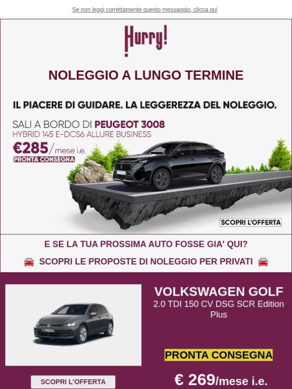 🚘HURRY! Noleggio | Le MIGLIORI OFFERTE della settimana 🚘 Scopri tutte le auto a noleggio a prezzi scontati!