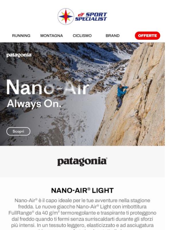 Scopri Patagonia Nano-Air Light 🏔️