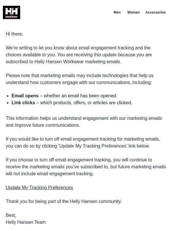 Update about your email privacy choices