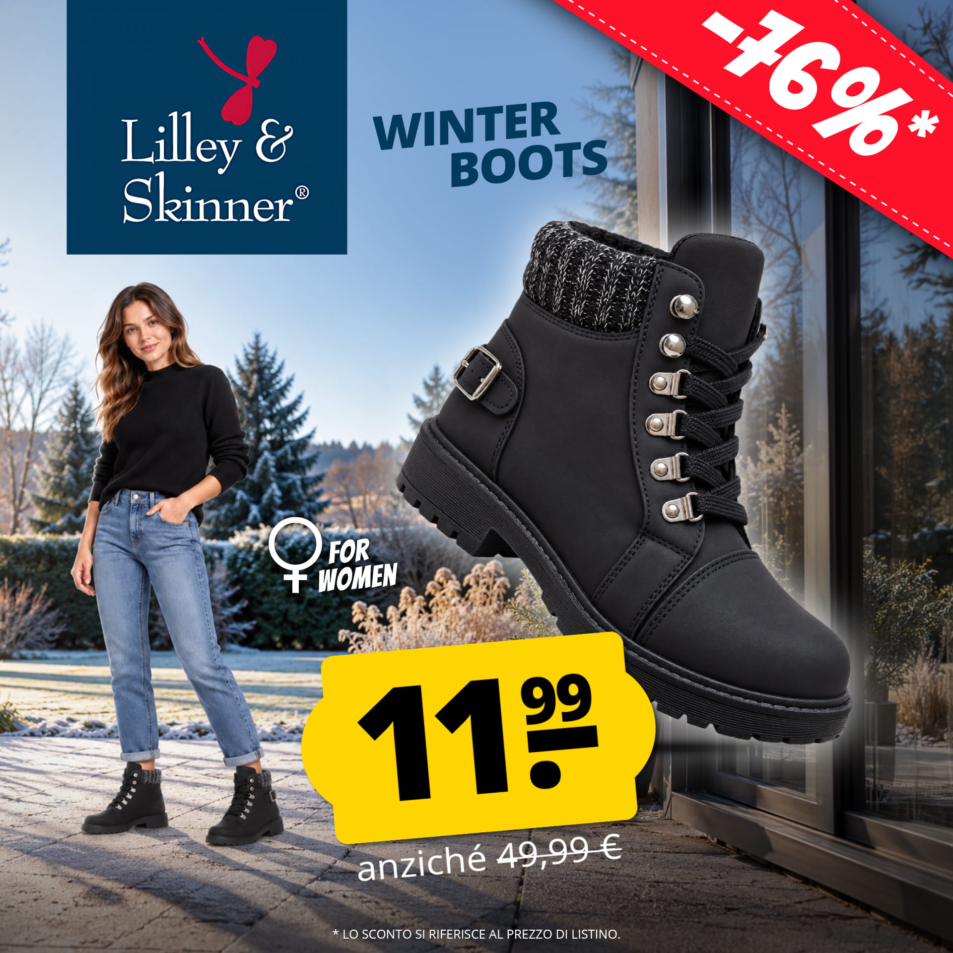 lilley skinner minnesota donna stivali invernali