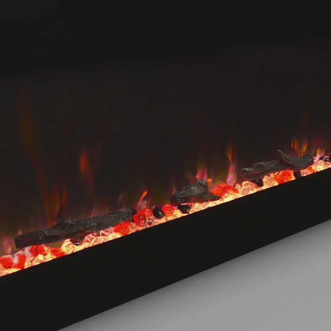 La fiamma di un camino elettrico