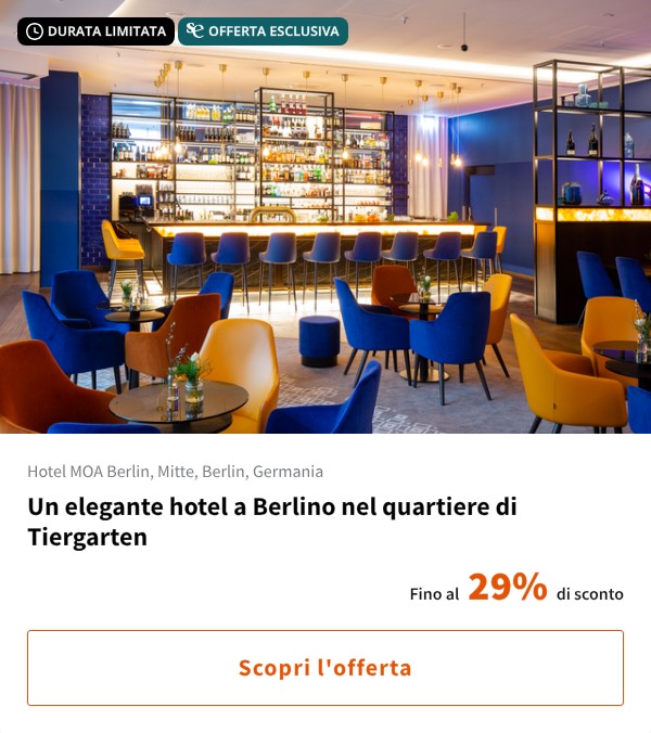 Un elegante hotel a Berlino nel quartiere di Tiergarten