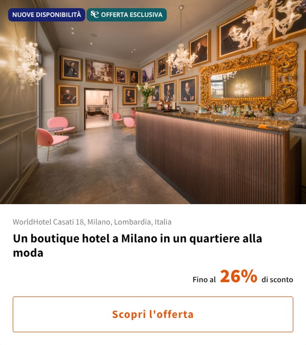 Un boutique hotel a Milano in un quartiere alla moda