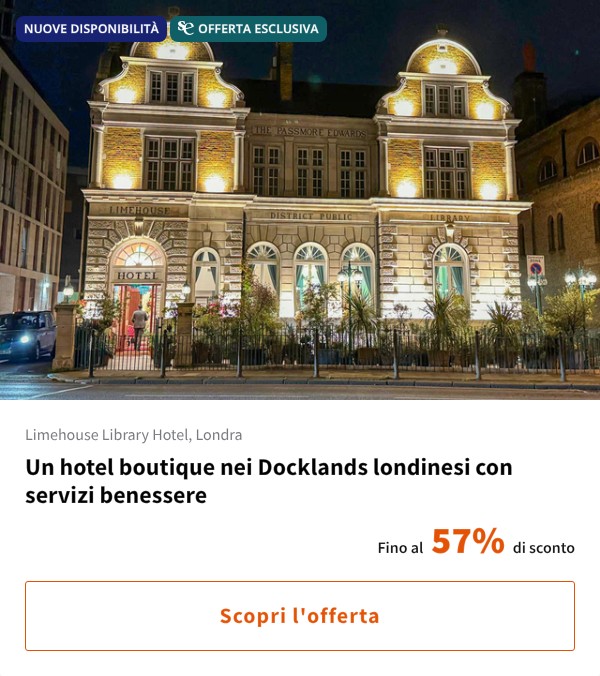 Un hotel boutique nei Docklands londinesi con servizi benessere