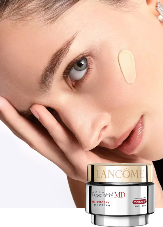 ABSOLUE LONGEVITY MD INTERCEPT THE CREAM Proactive and personalized to target visible biological aging signs as they appear. $155 SHOP NOW