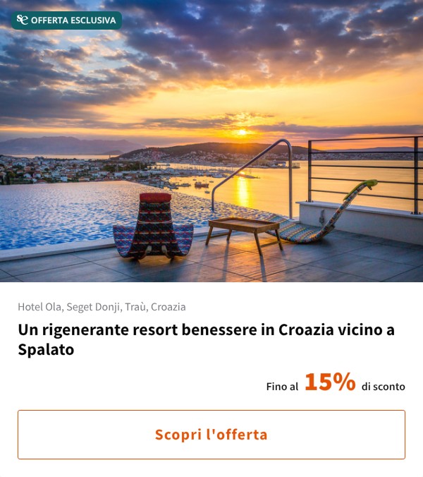 Un rigenerante resort benessere in Croazia vicino a Spalato