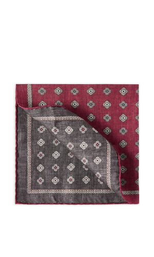 Printed silk foulard