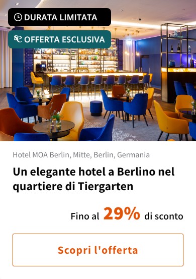 Un elegante hotel a Berlino nel quartiere di Tiergarten