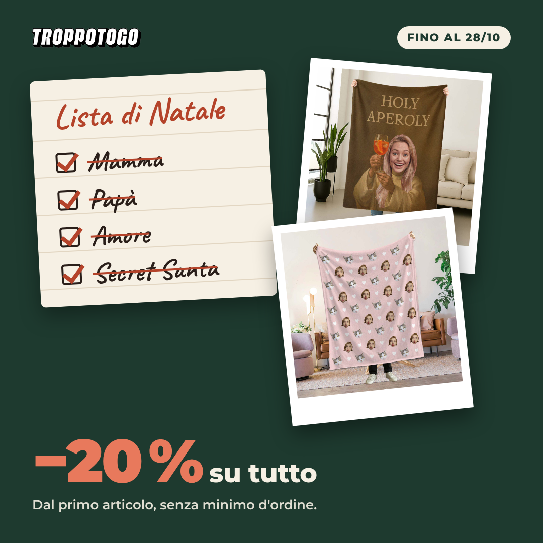 Lista di Natale: −20 % su tutto – fino al 28/10