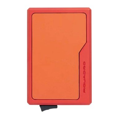 Piquadro — Portacarte Piquadro MagSafe RFID in Alluminio e Pelle
