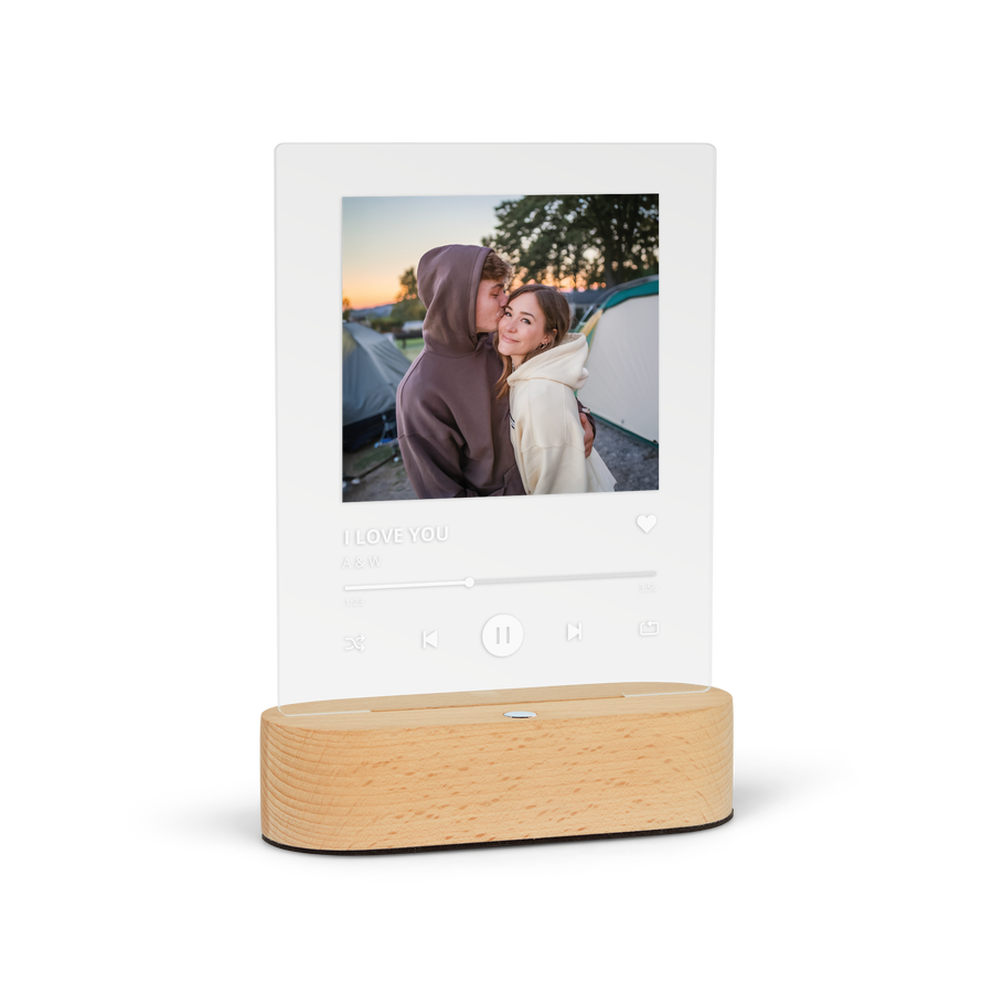 Lampada Spotify con foto