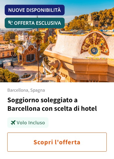 Soggiorno soleggiato a Barcellona con scelta di hotel