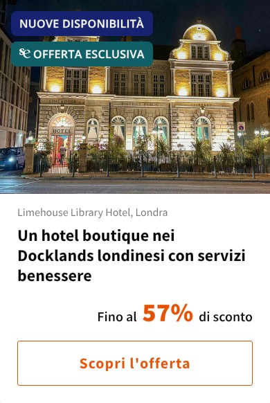 Un hotel boutique nei Docklands londinesi con servizi benessere