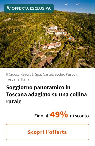 Soggiorno panoramico in Toscana adagiato su una collina rurale
