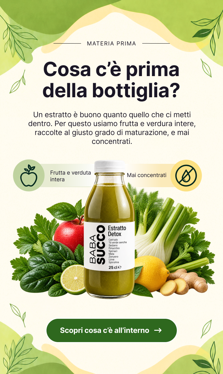 Cosa c'è prima della bottiglia?