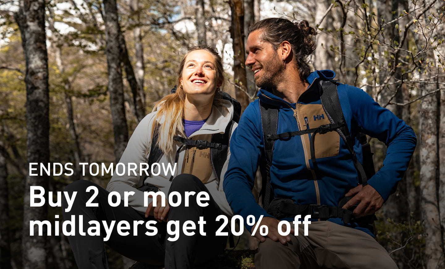 Ends Tomorrow. Buy 2 or more midlayers get 20% off