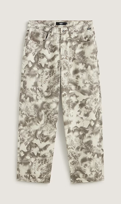 Check-5 Baggy Printed Denim Pant