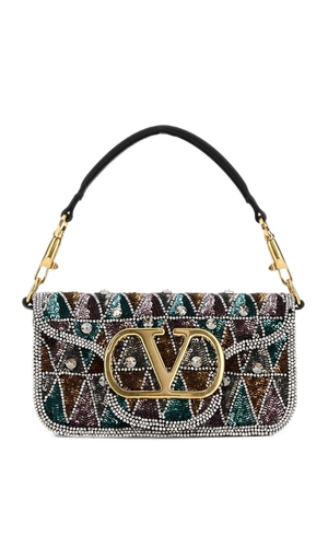 Locò embroidered small shoulder bag