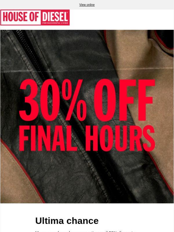 30% di sconto | Ultime ore